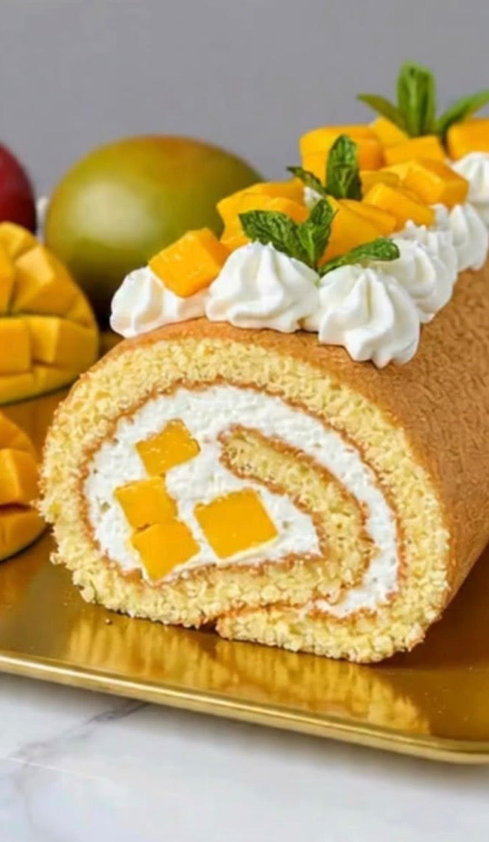 Mango cake roll