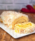 Piña colada cake roll