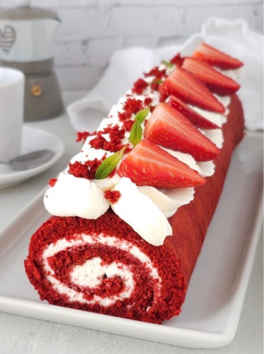 Red velvet cake roll