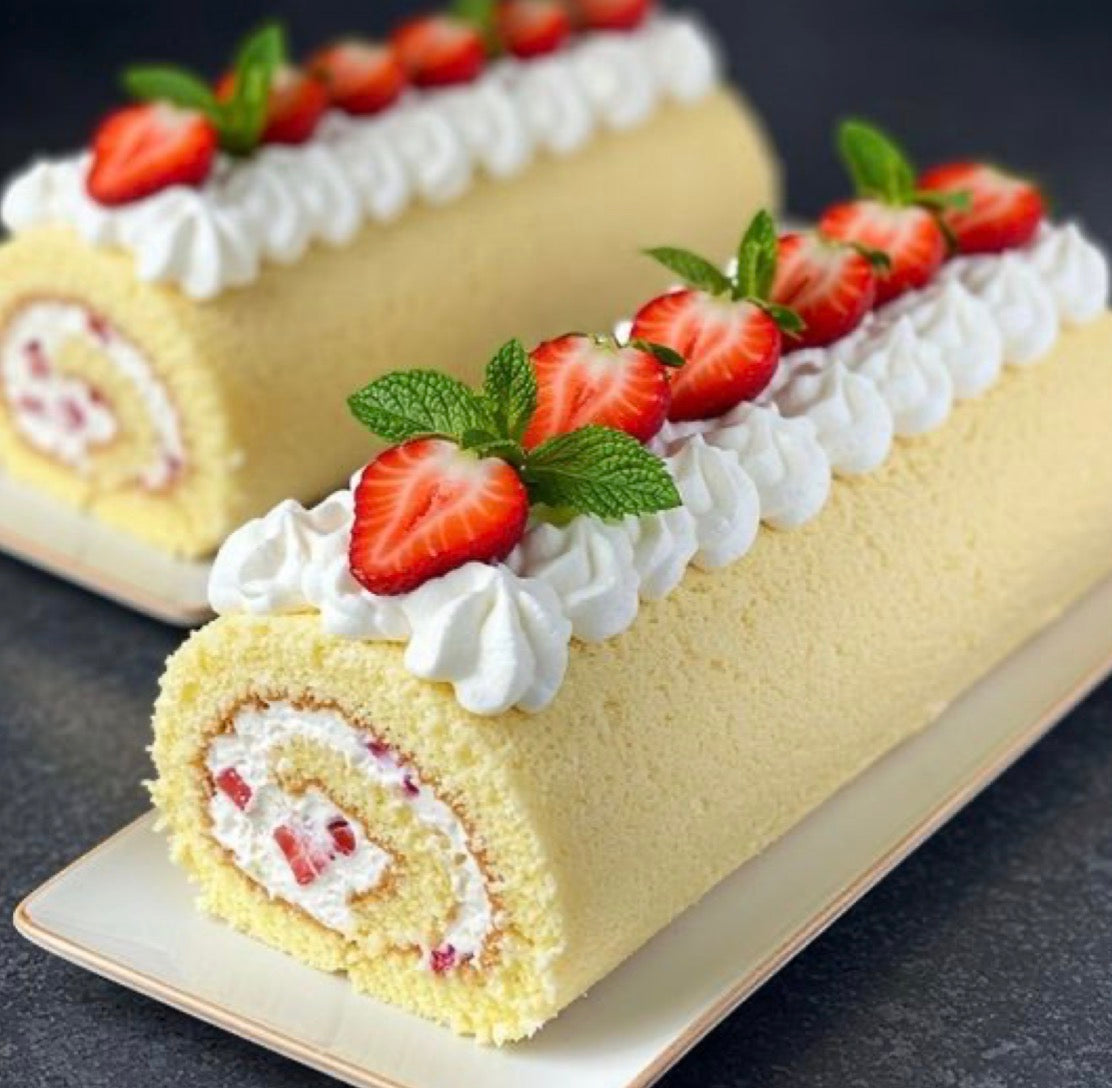 Strawberry cake roll