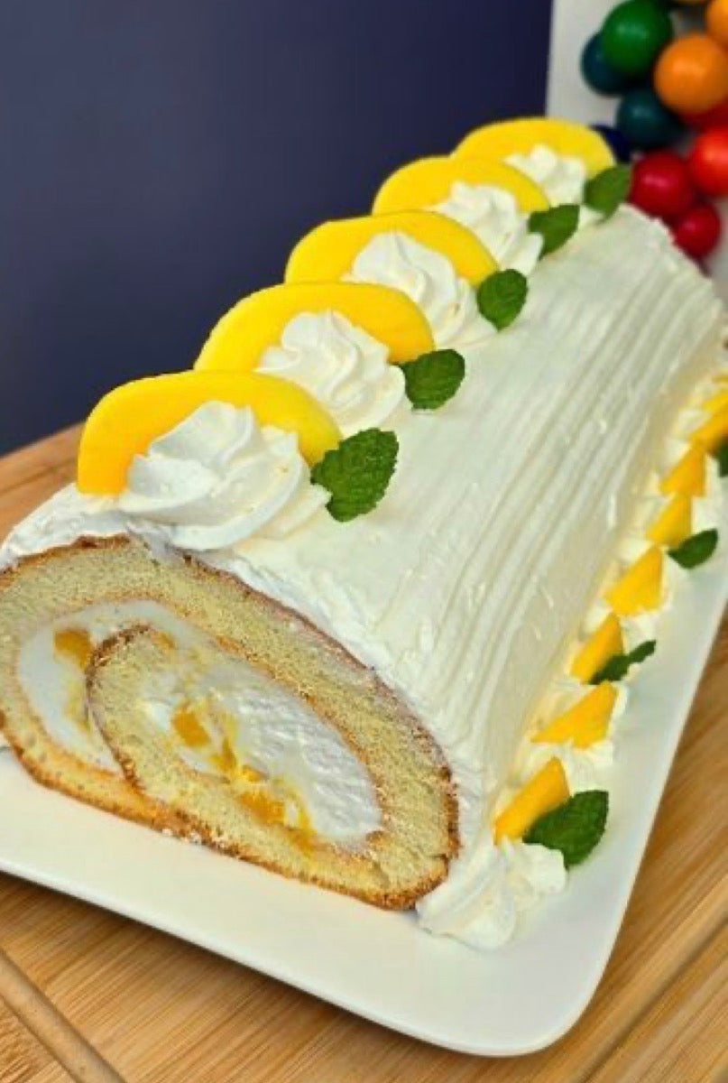 Peach Cake roll